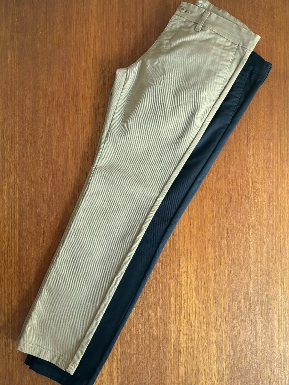 Carhartt WIP Sid Pants x2 (Khaki 32x32, Black 31x32)